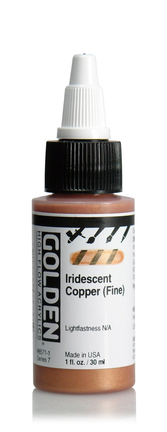 Golden Hi Flow Acrylic 30ml Iridescent Copper (fine) - theartshop.com.au