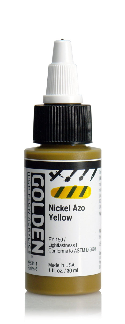Golden Hi Flow Acrylic 30ml Nickel Azo Yellow - theartshop.com.au