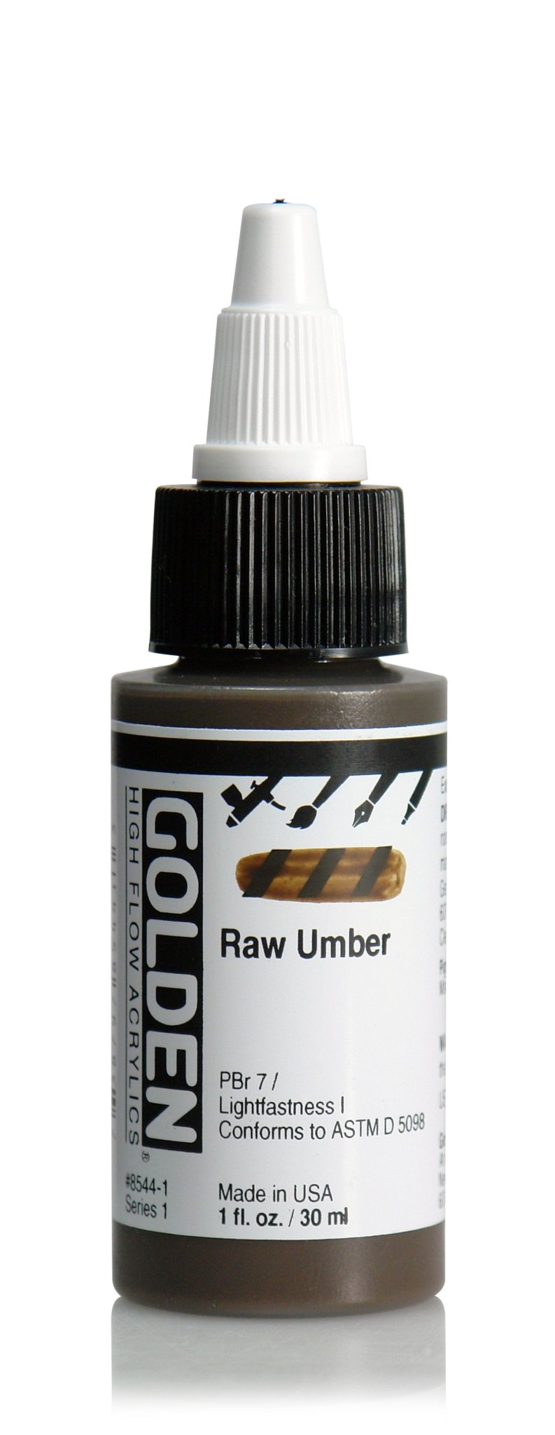Golden Hi Flow Acrylic 30ml Raw Umber - theartshop.com.au