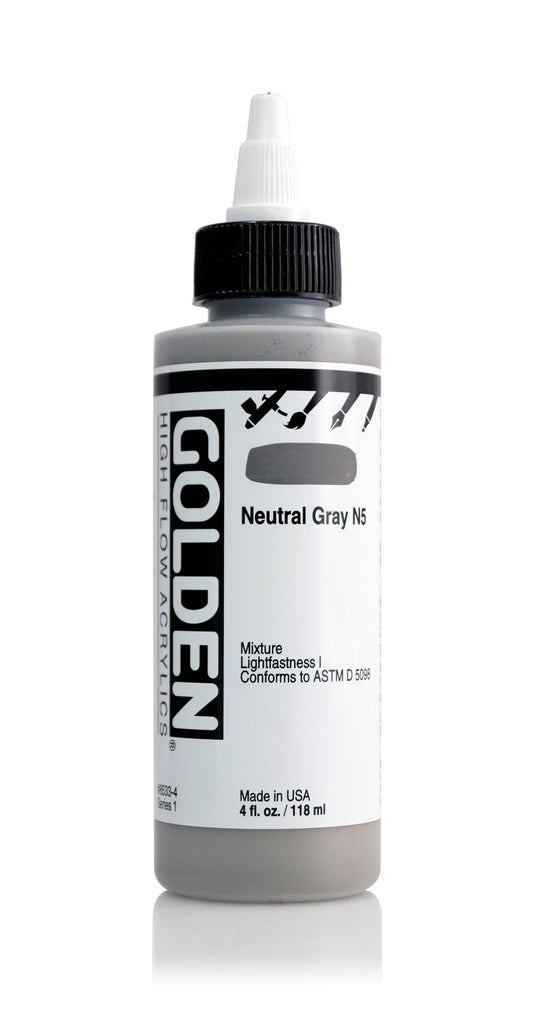 Golden High Flow Acrylic 118ml Neutral Gray N5 - theartshop.com.au
