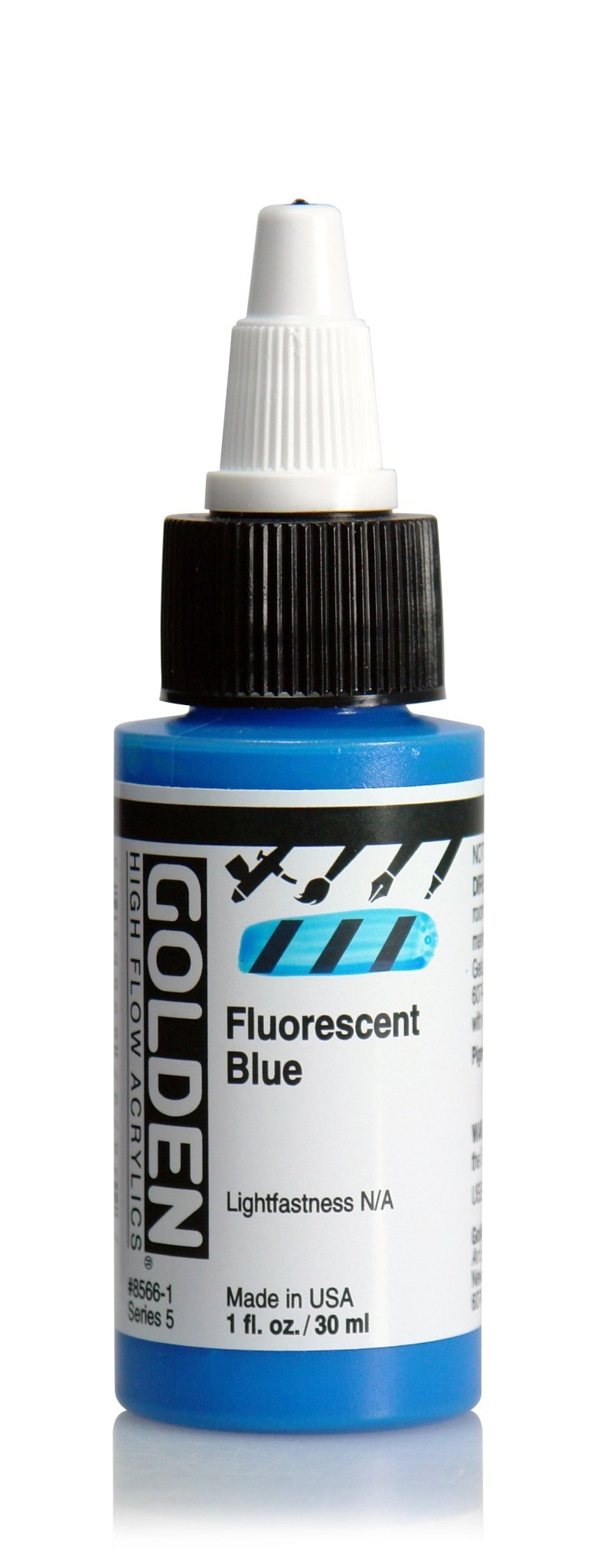 Golden High Flow Acrylic 30ml Fluorescent Blue - theartshop.com.au