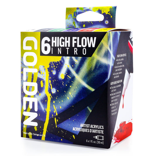 Golden High Flow Intro Set 6 x 30ml - theartshop.com.au