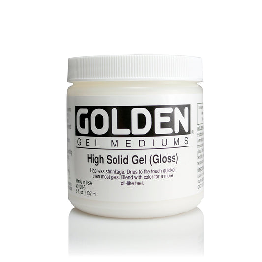 Golden High Solid Gel (Gloss) 237ml Tub - theartshop.com.au