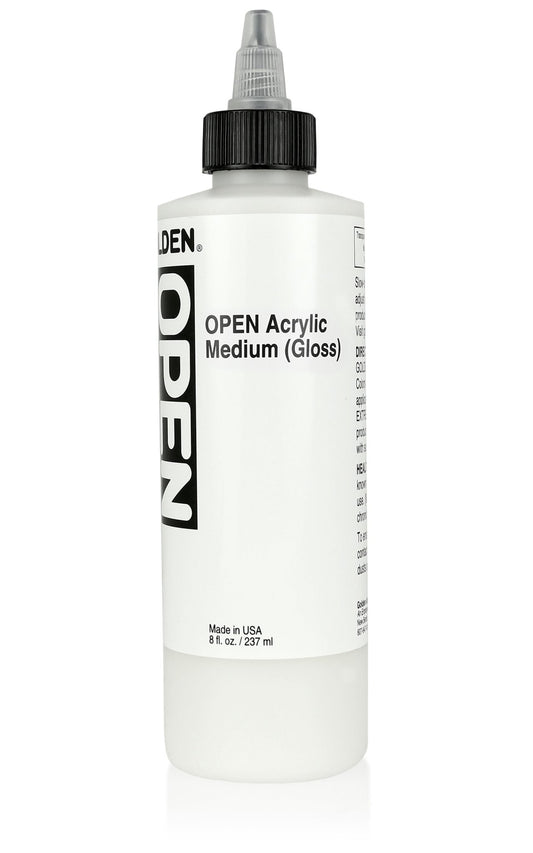 Golden OPEN Acrylic Medium (Gloss) 237ml - theartshop.com.au