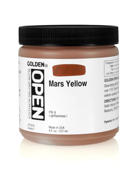 Golden Open Acrylics 237ml Mars Yellow - theartshop.com.au
