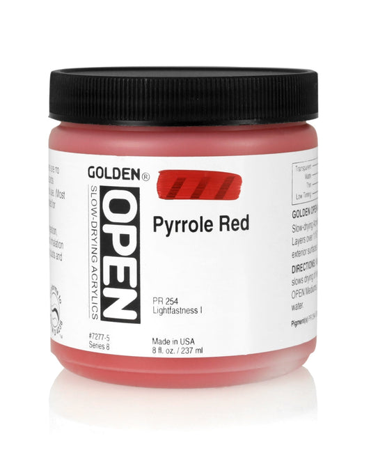 Golden Open Acrylics 237ml Pyrrole Red - theartshop.com.au
