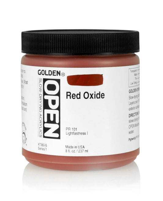 Golden Open Acrylics 237ml Red Oxide - theartshop.com.au