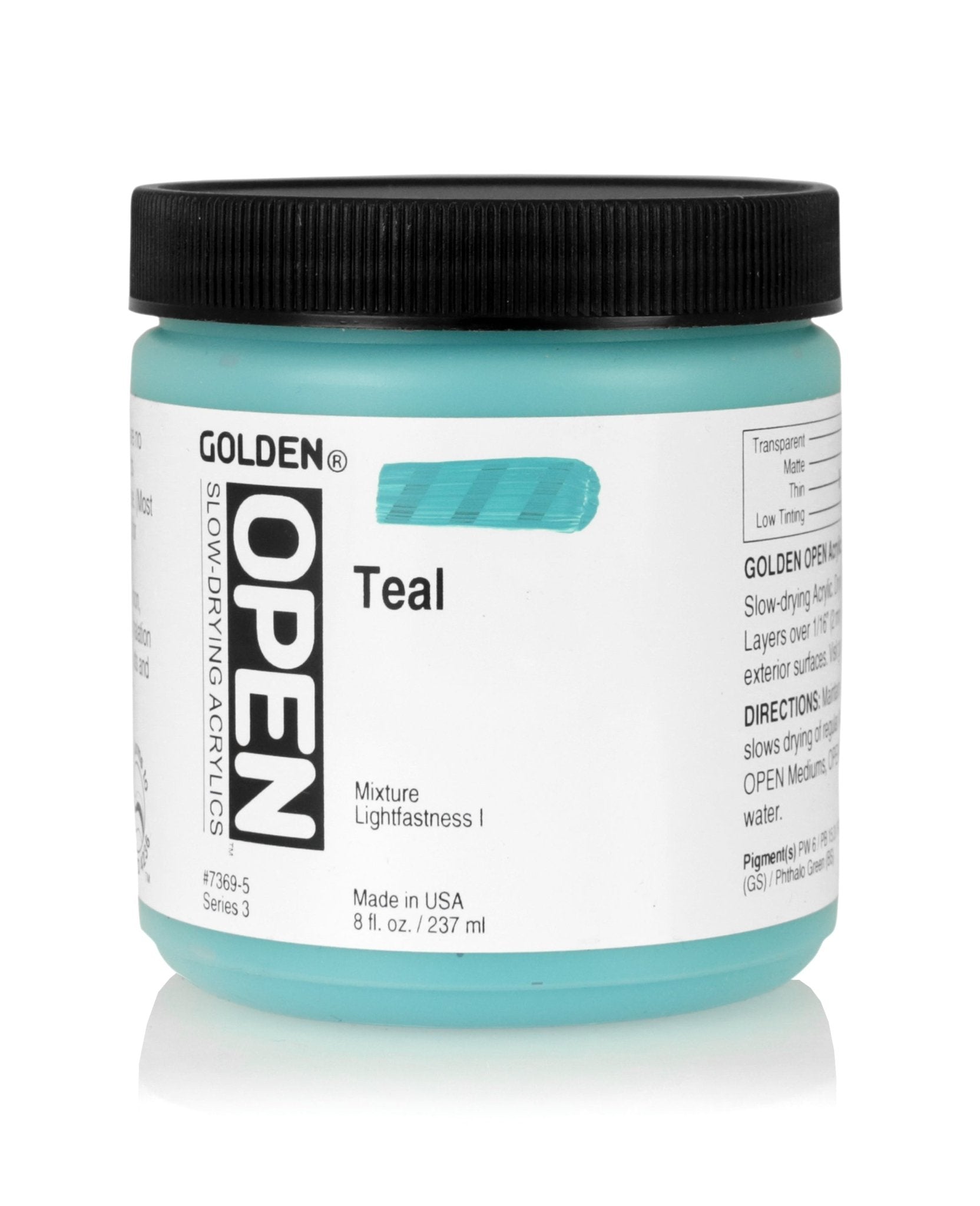 Golden Open Acrylics 237ml Teal