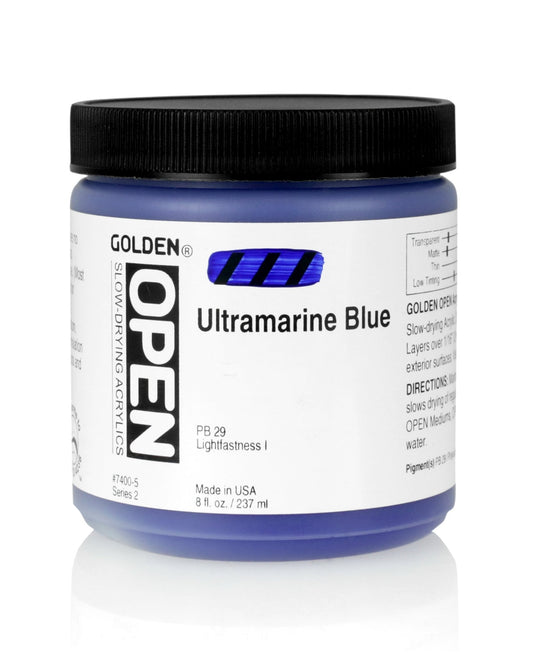 Golden Open Acrylics 237ml Ultramarine Blue - theartshop.com.au