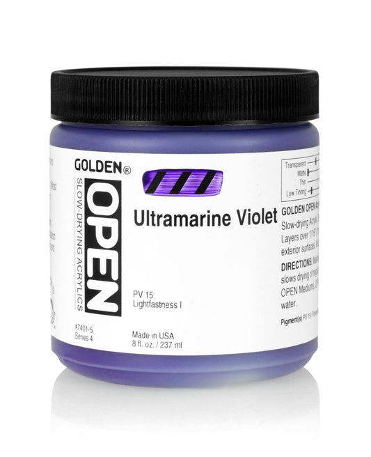 Golden Open Acrylics 237ml Ultramarine Violet - theartshop.com.au