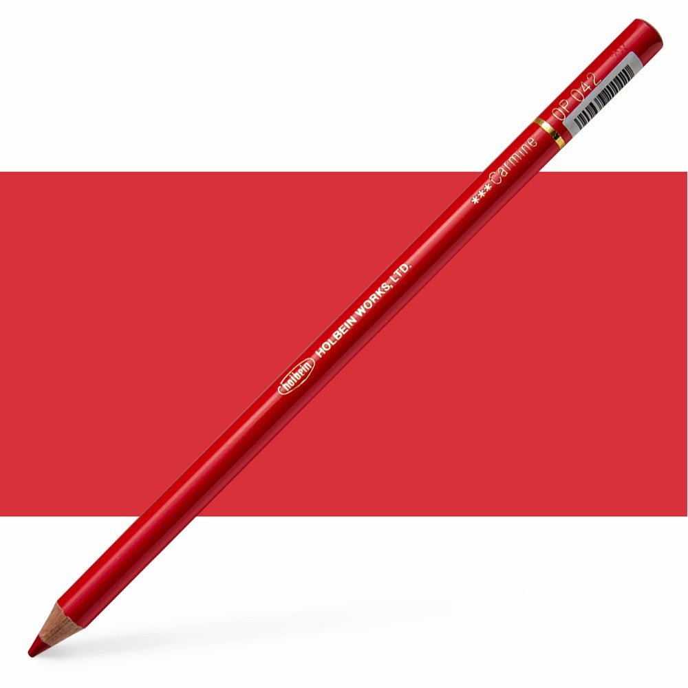 Holbein Colored Pencil OP042 Carmine - theartshop.com.au