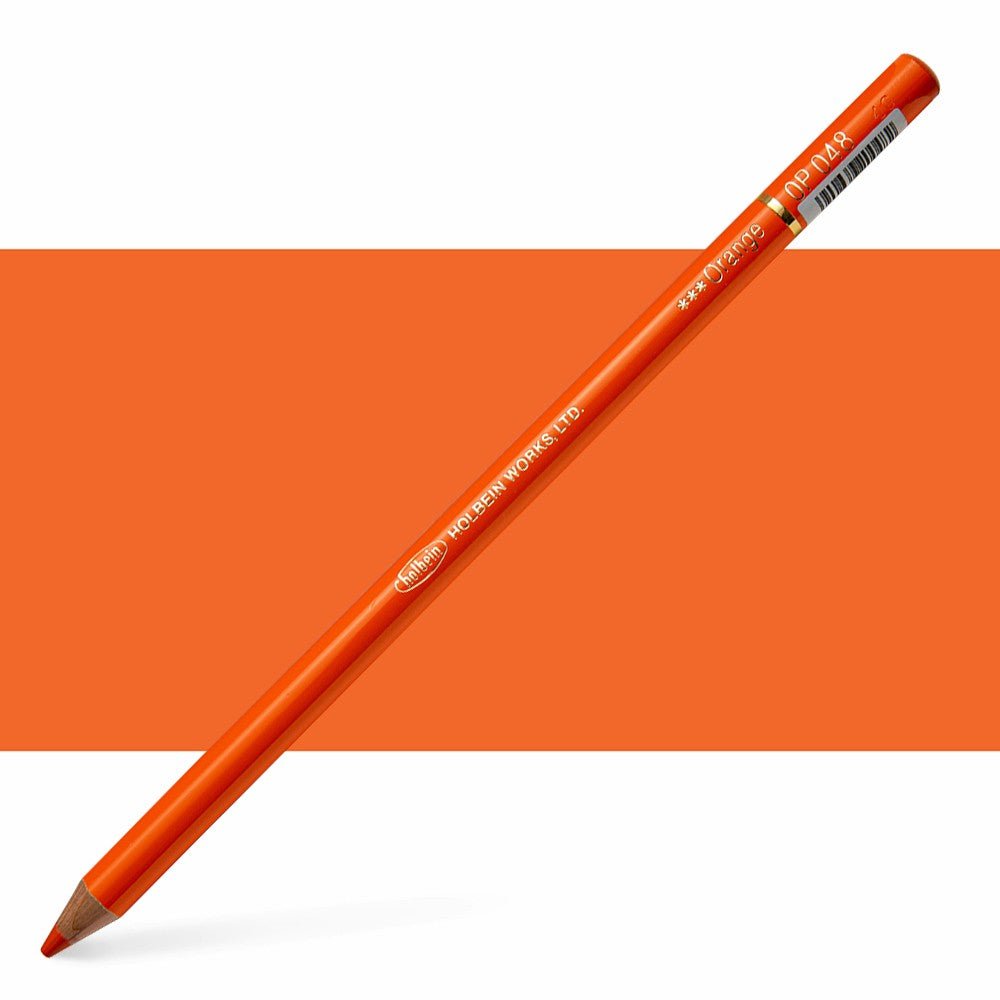 Holbein Colored Pencil OP048 Orange - theartshop.com.au
