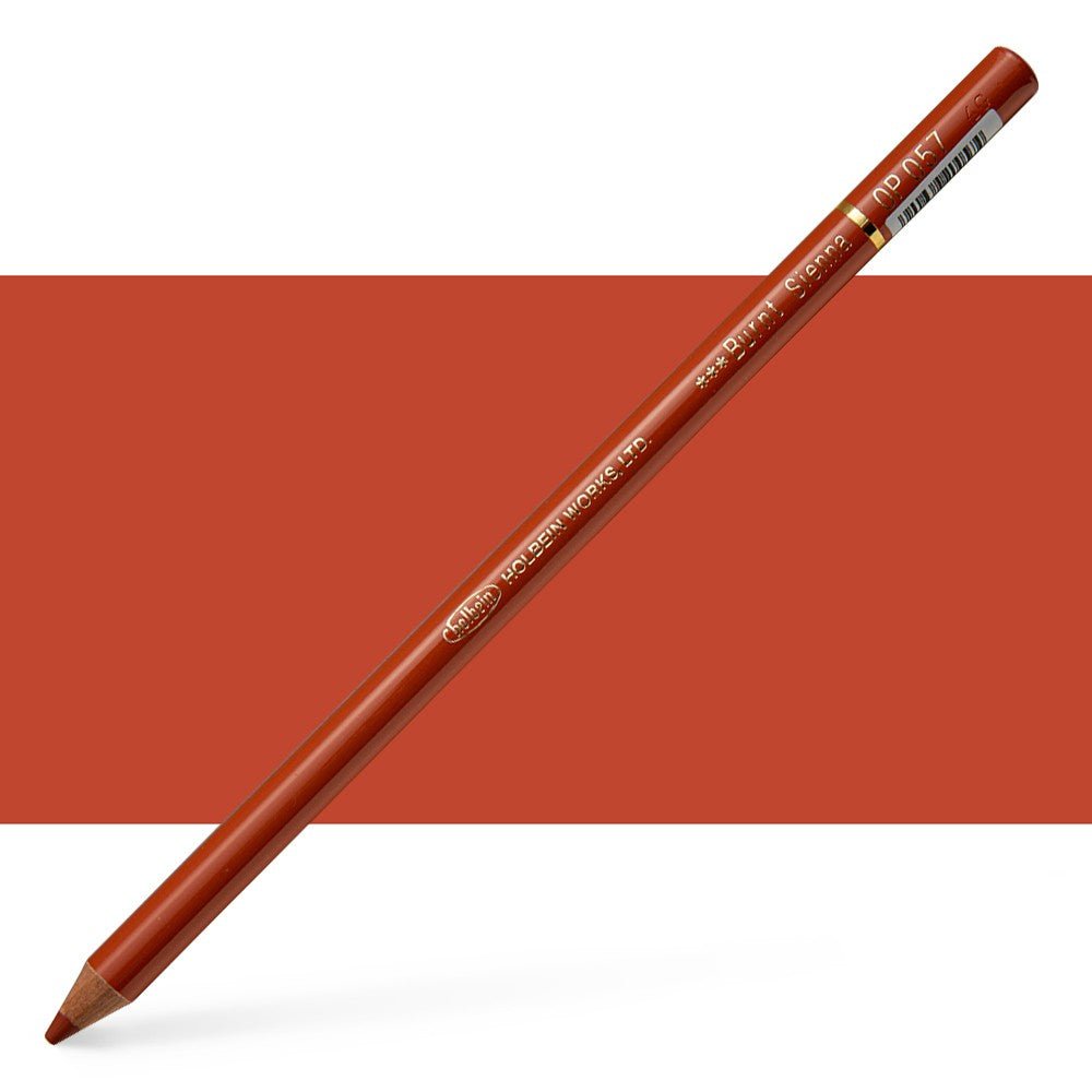 Holbein Colored Pencil OP057 Burnt Sienna - theartshop.com.au