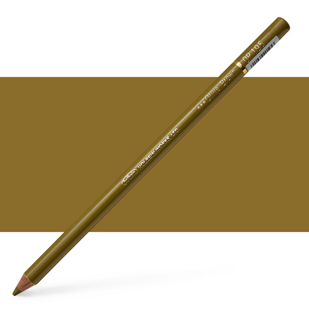 Holbein Colored Pencil OP195 Olive Brown - theartshop.com.au
