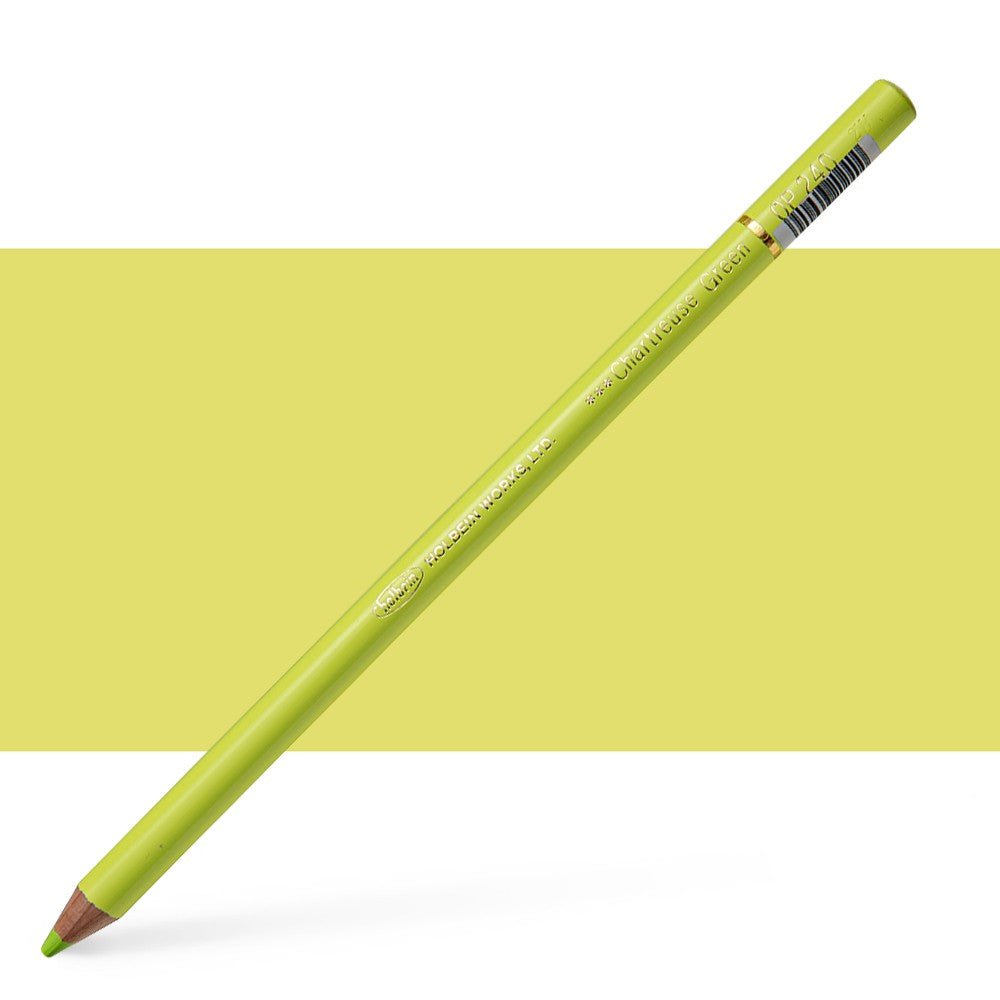 Holbein Colored Pencil OP240 Chartreuse Green - theartshop.com.au