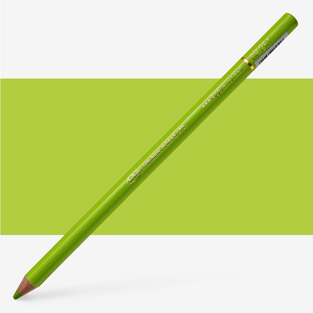 Holbein Colored Pencil OP251 Apple Green - theartshop.com.au