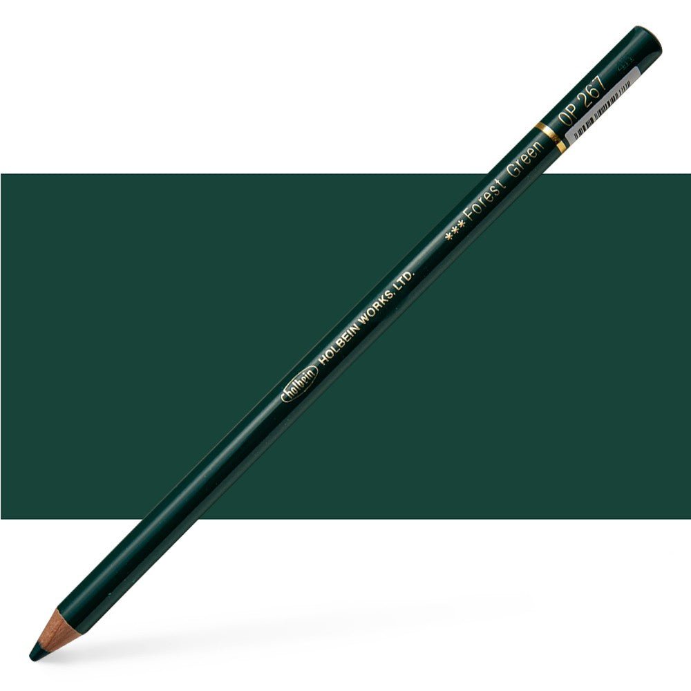Holbein Colored Pencil OP267 Forest Green - theartshop.com.au