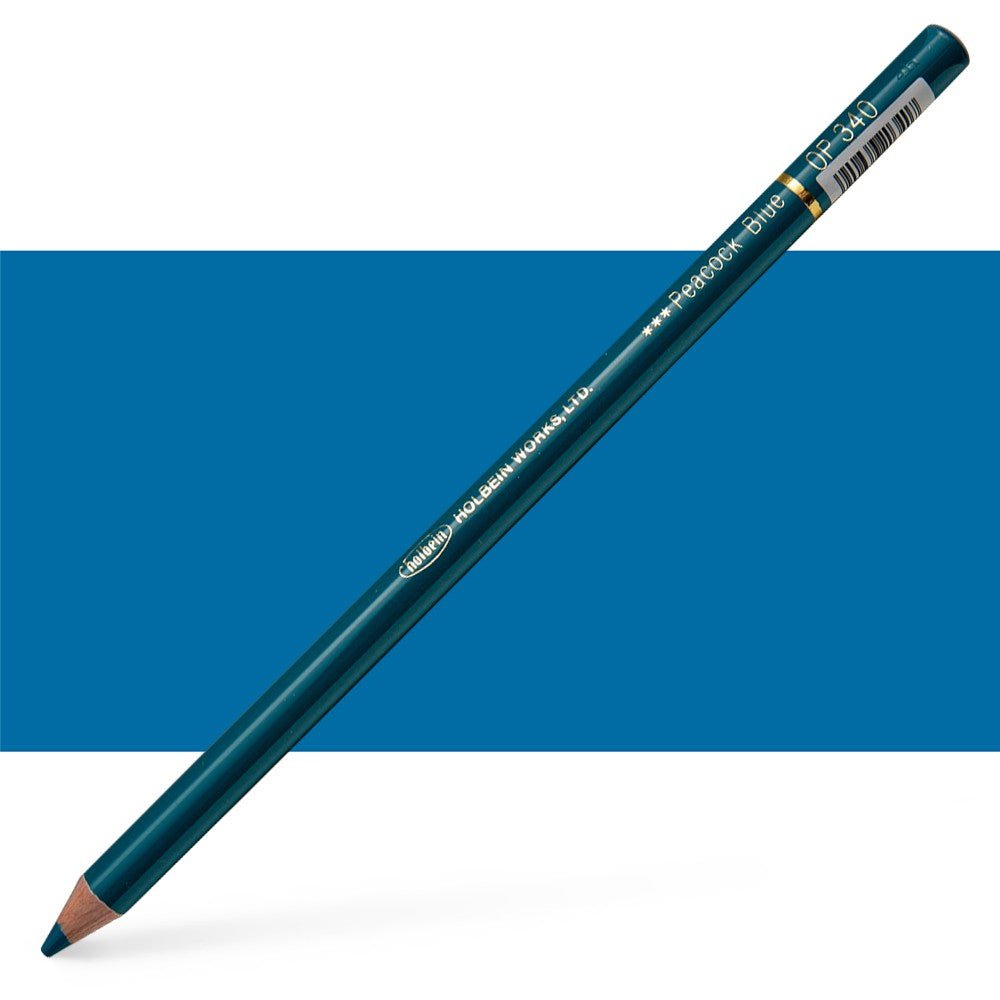 Holbein Colored Pencil OP340 Peacock Blue - theartshop.com.au