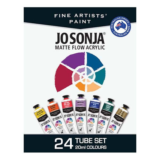 Jo Sonja Artists Set 24 x 20ml Colours - theartshop.com.au
