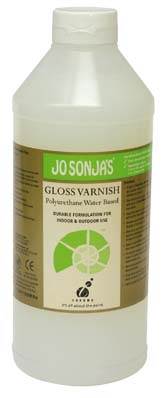 Jo Sonja's Gloss Varnish Water Based Polyurethane 1 Litre - theartshop.com.au