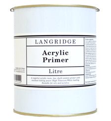 Langridge Acrylic Primer 1 Litre - theartshop.com.au