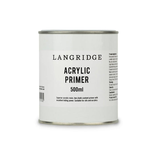 Langridge Acrylic Primer 500ml - theartshop.com.au