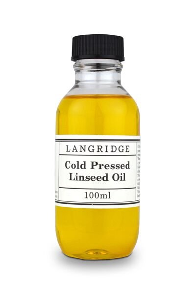 Langridge Cold Pressed Linseed Oil 100ml - theartshop.com.au