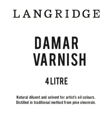 Langridge Damar Varnish 4 Litre - theartshop.com.au