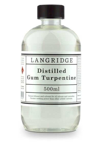Langridge Distilled Gum Turpentine 500ml - theartshop.com.au