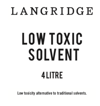 Langridge Low Toxic Solvent 4 Litre - theartshop.com.au
