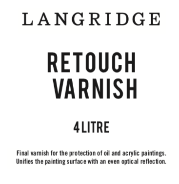 Langridge Retouch Varnish 4 Litre - theartshop.com.au