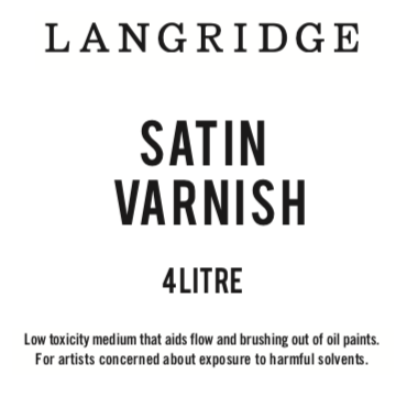 Langridge Satin Varnish 4 Litre - theartshop.com.au