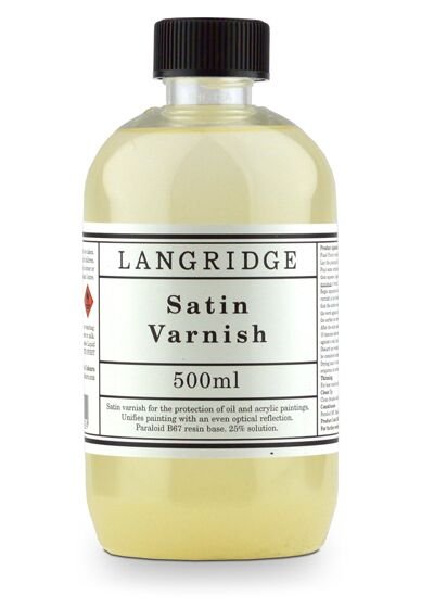 Langridge Satin Varnish 500ml - theartshop.com.au