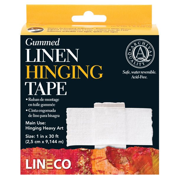Lineco Gummed Linen Hinging Tape 25mm x 10m (L533-1025) - theartshop.com.au