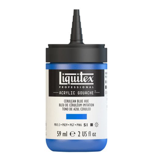 Liquitex Acrylic Gouache 59ml 470 Cerulean Blue Hue - theartshop.com.au