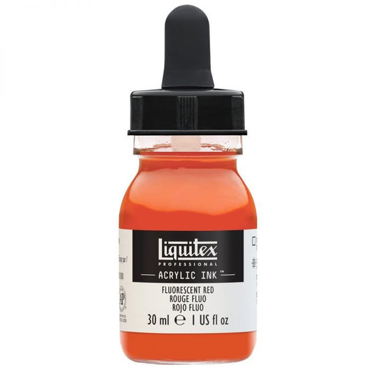 Liquitex Acrylic Ink 30ml Fluoro Red - theartshop.com.au