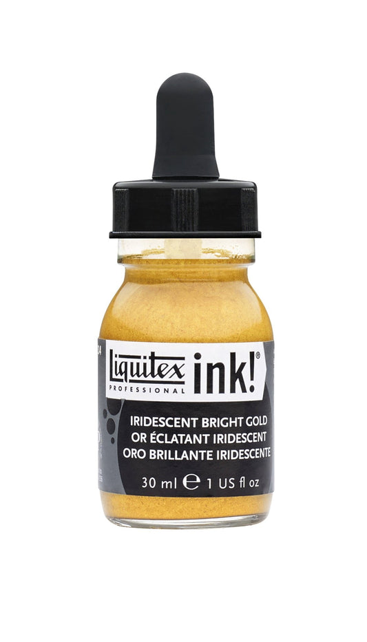 Liquitex Acrylic Ink 30ml Iridescent Bright Gold - theartshop.com.au