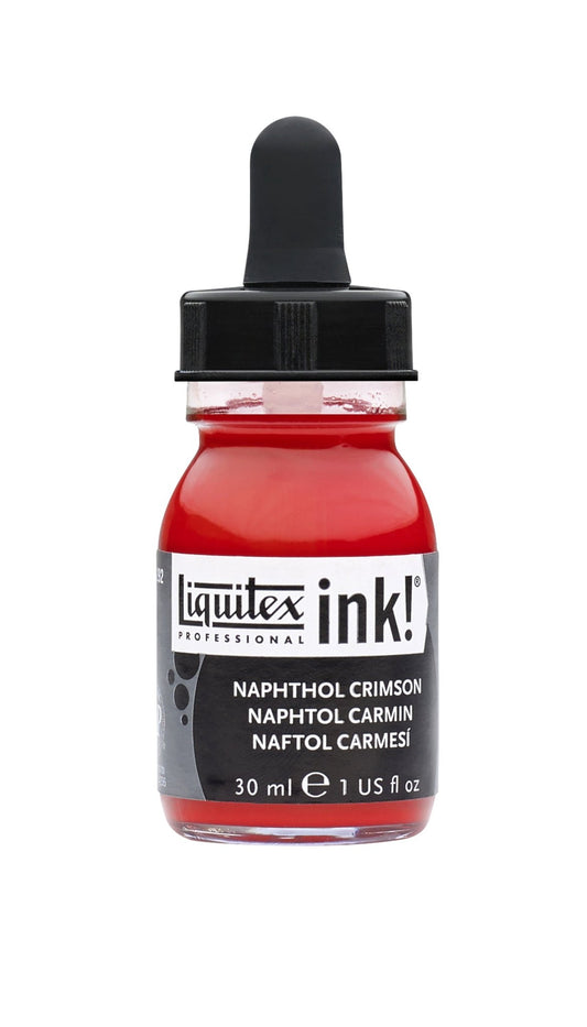 Liquitex Acrylic Ink 30ml Naphthol Crimson - theartshop.com.au