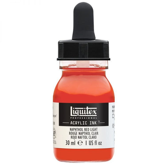 Liquitex Acrylic Ink 30ml Naphthol Red Light - theartshop.com.au