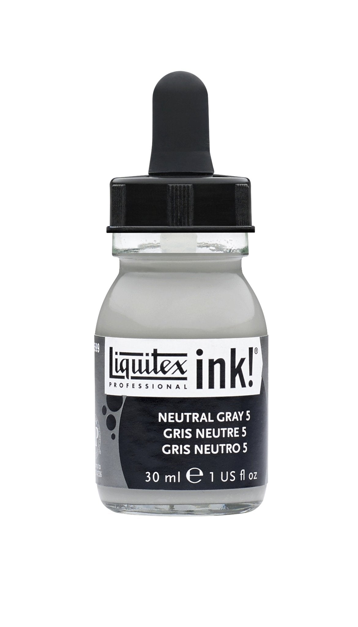 Liquitex Acrylic Ink 30ml Neutral Gray 5 - theartshop.com.au