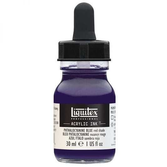Liquitex Acrylic Ink 30ml Phthalo Blue Red Shade - theartshop.com.au