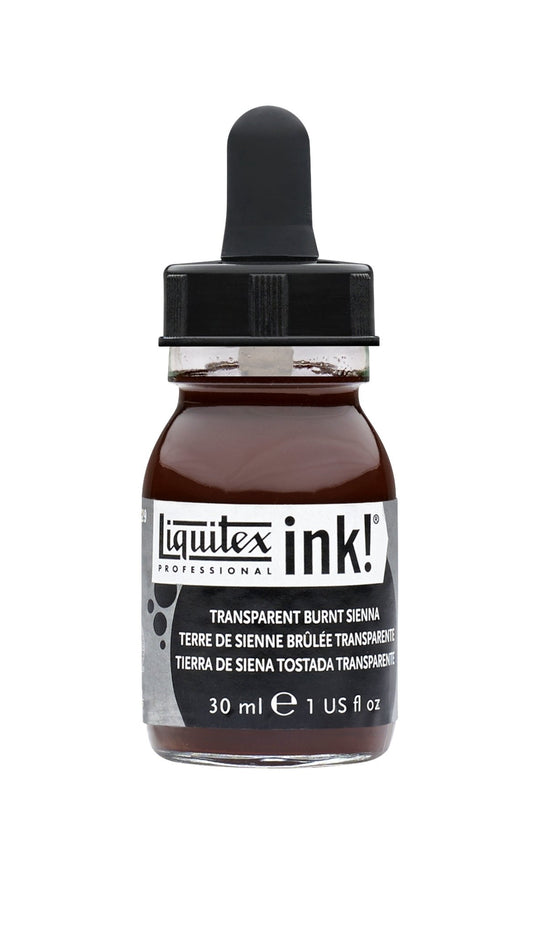 Liquitex Acrylic Ink 30ml Transparent Burnt Sienna - theartshop.com.au