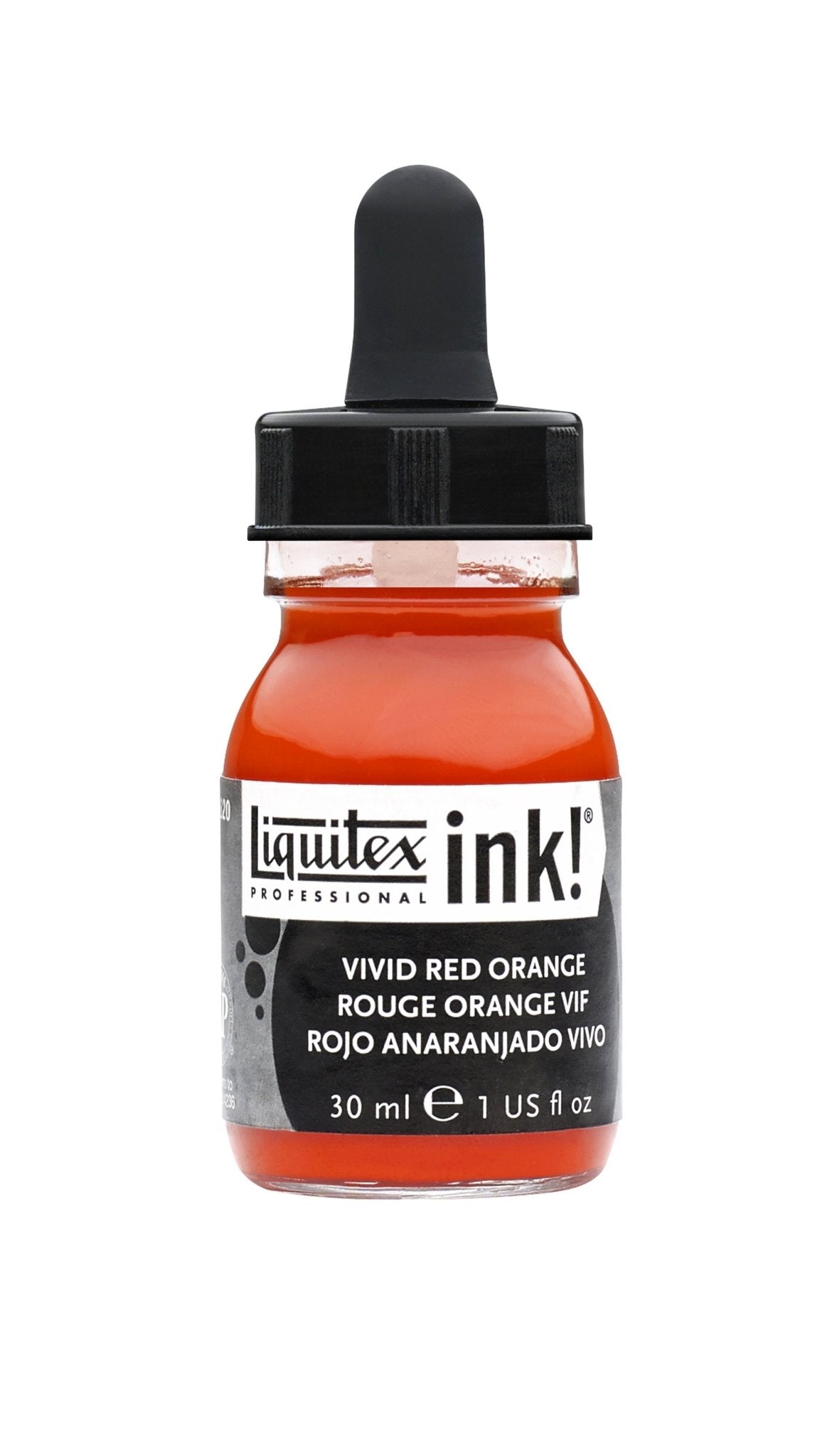 Liquitex Acrylic Ink 30ml Vivid Red Orange - theartshop.com.au
