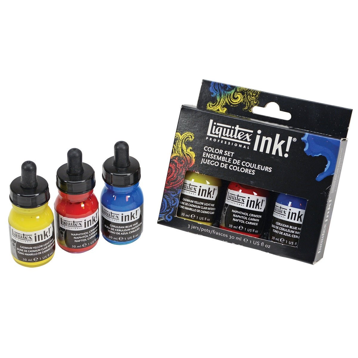 Liquitex Ink Sets Set of 3 x 30ml Ink - Colour - theartshop.com.au