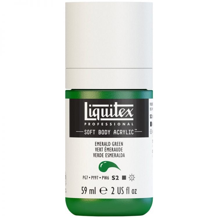 Liquitex Soft Body 59ml Emerald Green - theartshop.com.au