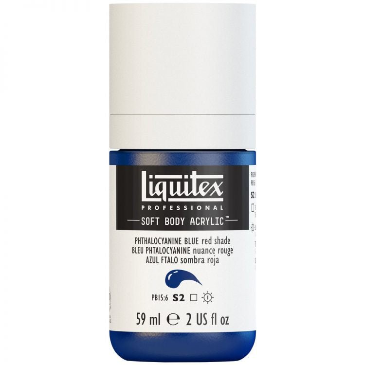 Liquitex Soft Body 59ml Phthalo Blue (Red Shade) - theartshop.com.au