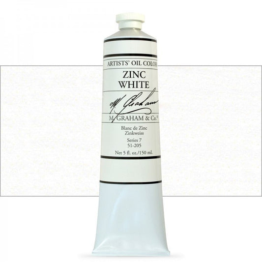 M Graham Oil 150ml Zinc White - theartshop.com.au