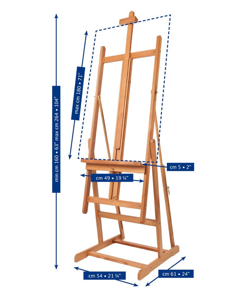 Mabef M/08 Studio Easel - theartshop.com.au