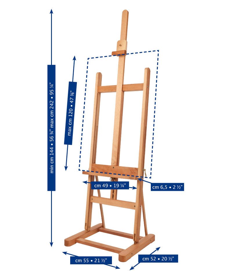 Mabef M/10 Studio Easel - theartshop.com.au
