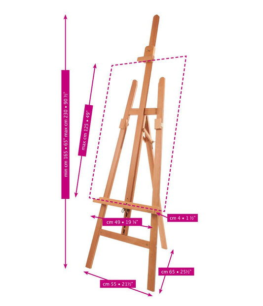 Mabef M/13 Lyre Easel - theartshop.com.au